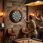 Win the Day Be Legendary Motivational Burgundy Dartbord