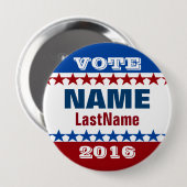 Win Uw campagne Ronde Button 4,0 Cm (Voorkant /achterkant)