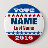 Win Uw campagne Ronde Button 4,0 Cm (Voorkant)