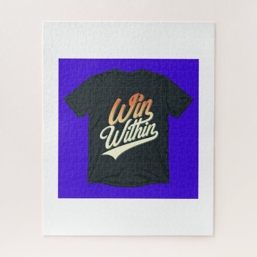 "Win van binnen" Legpuzzel (Verticaal)