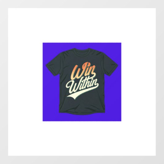 "Win van binnen" Raamsticker (Vel)