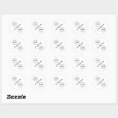Win Verlies Fun Badminton Ronde Sticker (Vel)