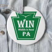WIN vrijwilligersknop Ronde Button 6,0 Cm (In situ)