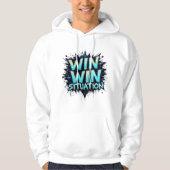 Win-Win Mannen Basic Hooded Sweatshirt (Voorkant)