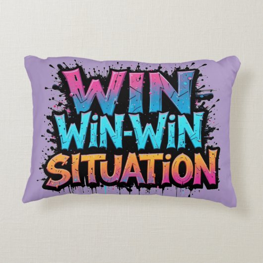 WIN-WIN Situation Accent Kussen (Achterkant)