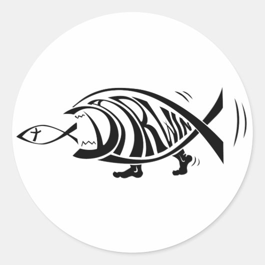 Win winnen in Darwin (door sethness@deviantart) Ronde Sticker (Voorkant)