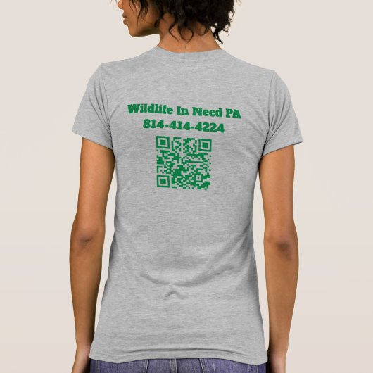 WIN Women’s Logo tee w/ QR code T-shirt (Achterkant)