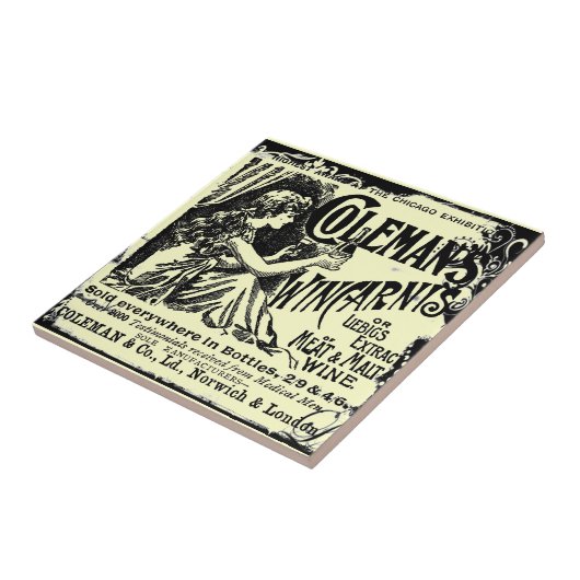  Wincarnis Tonic Ad Tegeltje (Zijkant)