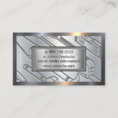 Winch Crane Construction | Metaal Visitekaartje (Achterkant)