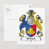 Winch Family Crest Briefkaart (Voorkant / Achterkant)