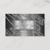 Winch Kraan Bouw | Bouw vrachtwagen Visitekaartje (Achterkant)