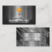 Winch Kraan Constructie | City Metallic Visitekaartje (Voorkant / Achterkant)