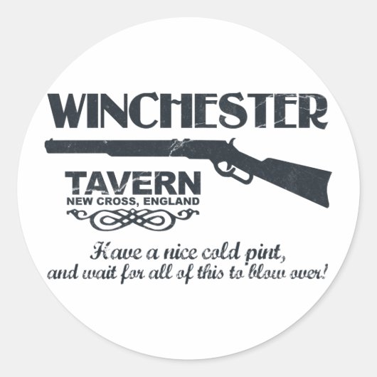 Winchester Beer Ronde Sticker (Voorkant)
