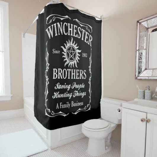 Winchester Bros sinds 1983 Douchegordijn (In situ)