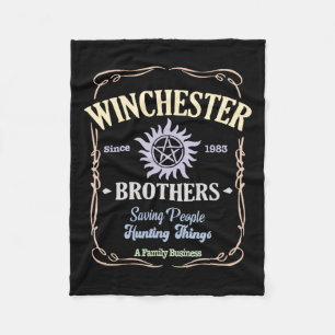 Winchester Brothers redden mensen die op dingen ja Fleece Deken