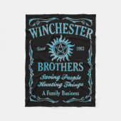 Winchester Brothers sinds 1983 ( lichtblauw ) Fleece Deken (Voorkant)
