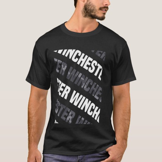 Winchester Camo Pattern Grey Camouflage T-shirt (Voorkant)