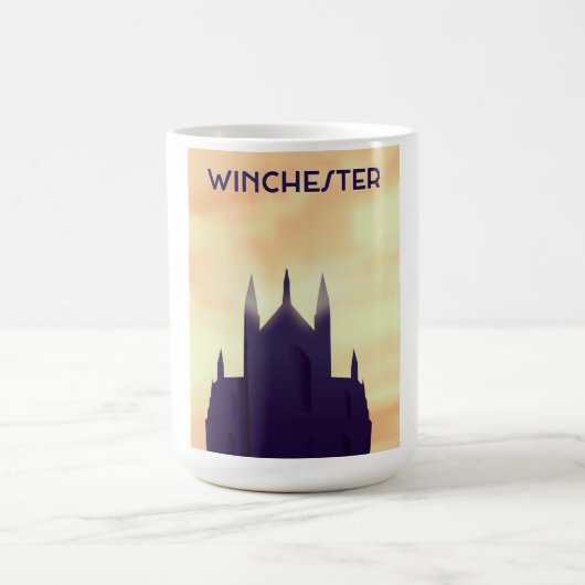 Winchester Cathedral reisposter poster afdruk Koffiemok (Center)