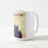Winchester Cathedral reisposter poster afdruk Koffiemok (Voorkant rechts)