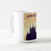Winchester Cathedral reisposter poster afdruk Koffiemok (Voorkant links)