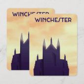 Winchester Cathedral-reisposter poster afdrukken (Voorkant / Achterkant)