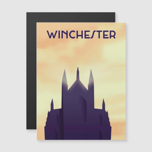 Winchester Cathedral-reisposter poster afdrukken (Voorkant / Achterkant)