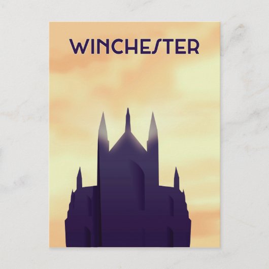 Winchester Cathedral-reisposter poster afdrukken Briefkaart (Voorkant)