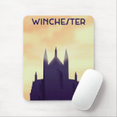 Winchester Cathedral-reisposter poster afdrukken Muismat (Met muis)