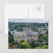 Winchester Cathedral uitzicht briefkaart (Voorkant / Achterkant)