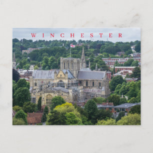 Winchester Cathedral uitzicht briefkaart