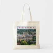Winchester Cathedral uitzicht canvas tas (Voorkant)