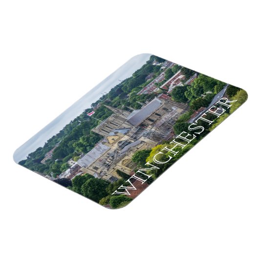 Winchester Cathedral uitzicht fridge magnet Magneet (Linkerzijde)