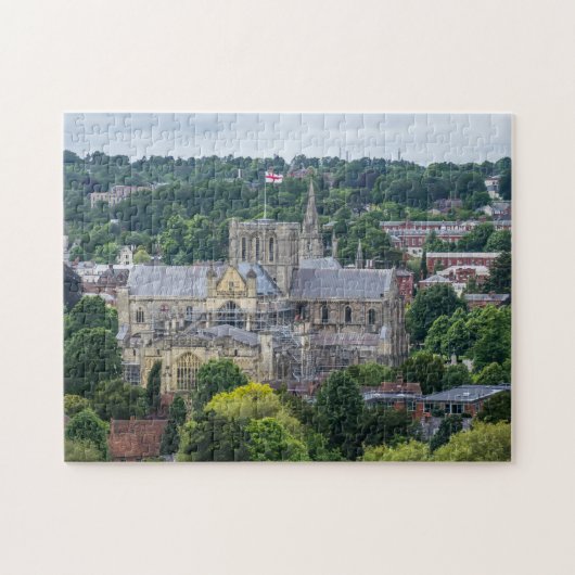 Winchester Cathedral uitzicht puzzel (Horizontaal)