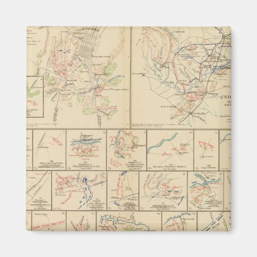 Winchester, Cedar run, Port Republic, Va Magneet (Voorkant)