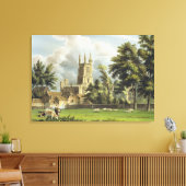 Winchester College van de Meadow uit 'History' Canvas Afdruk (Insitu (Woonkamer))