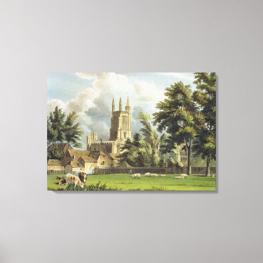 Winchester College van de Meadow uit 'History' Canvas Afdruk (Voorkant)
