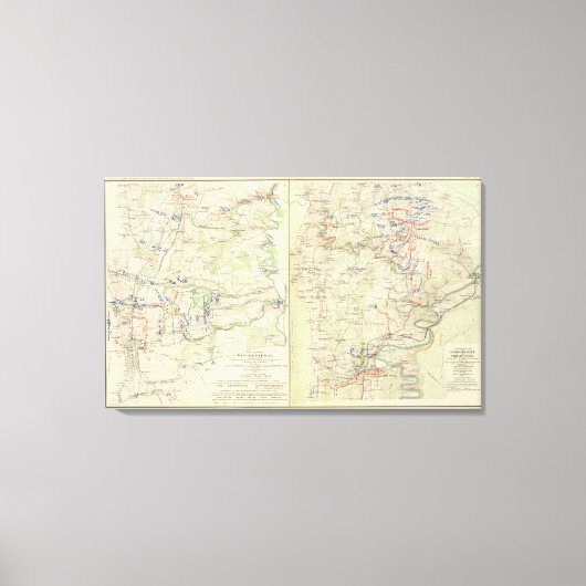 Winchester, Fisher's Hill, Cedar Creek Canvas Afdruk (Voorkant)