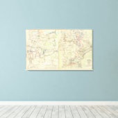 Winchester, Fisher's Hill, Cedar Creek Canvas Afdruk (Insitu (Houten vloer))