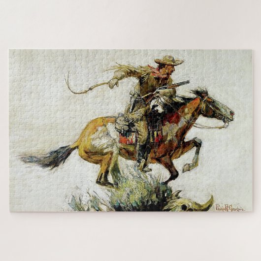 "Winchester Horse and Rider" door Philip R Goodwin Legpuzzel (Horizontaal)