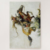 "Winchester Horse and Rider" door Philip R Goodwin Legpuzzel (Verticaal)