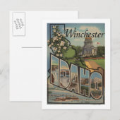 Winchester, Idaho - Grote Letter-scènes Briefkaart (Voorkant / Achterkant)