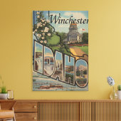 Winchester, Idaho - Grote Letter-scènes Canvas Afdruk (Insitu (Woonkamer))