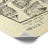 Winchester Virginia 1926 Antiek Panorama Poster (Hoek)