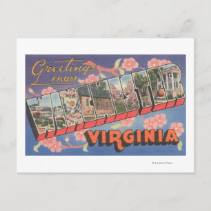 Winchester, Virginia - Large Letter Scenes Briefkaart