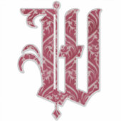 WINCHESTER -W- | Aangepaste naam | Gepersonaliseer Sticker (Voorkant)