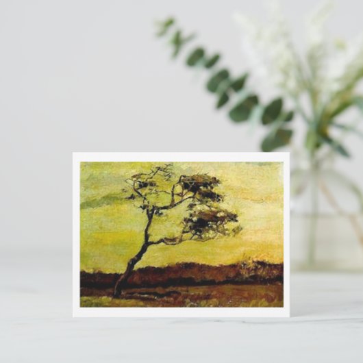 Wind-Beaten Tree, Vincent van Gogh Briefkaart (Staand voorkant)