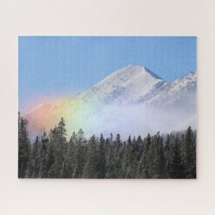 Wind Blown Mountain Snow Rainbow Legpuzzel