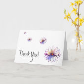 Wind Blown Splatter Lotus bedankkaart Kaart (Gele Bloem)