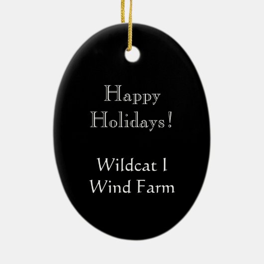 Wind Boerderij 2012 Keramisch Ornament (Achterkant)