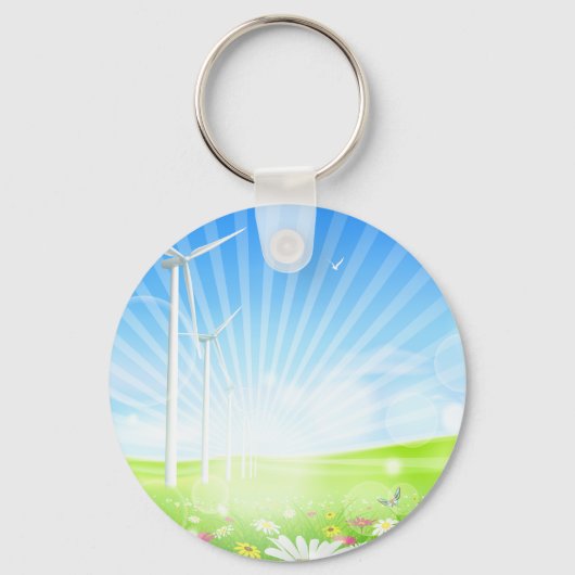 Wind Boerderij Sleutelhanger (Achterkant)